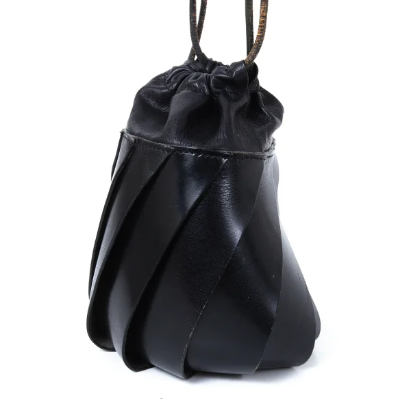 Jean Paul GAULTIER Spiraling Layered Leather Strap Bag K-175247_004