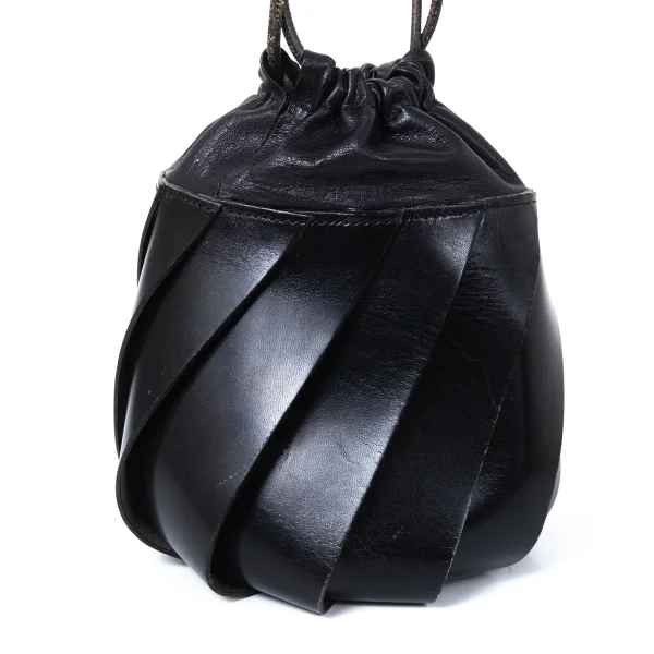 Jean Paul GAULTIER Spiraling Layered Leather Strap Bag K-175247_005