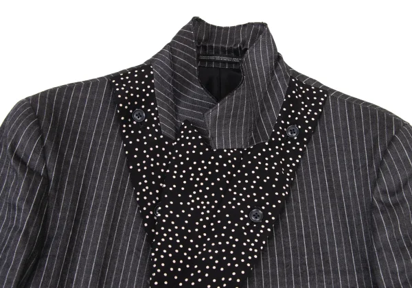 Yohji Yamamoto POUR HOMME Linen Blended Stripe Jacket K-175248_004