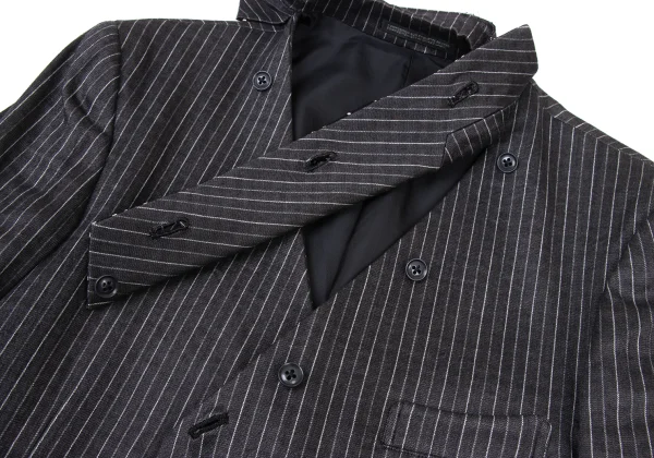 Yohji Yamamoto POUR HOMME Linen Blended Stripe Jacket K-175248_006