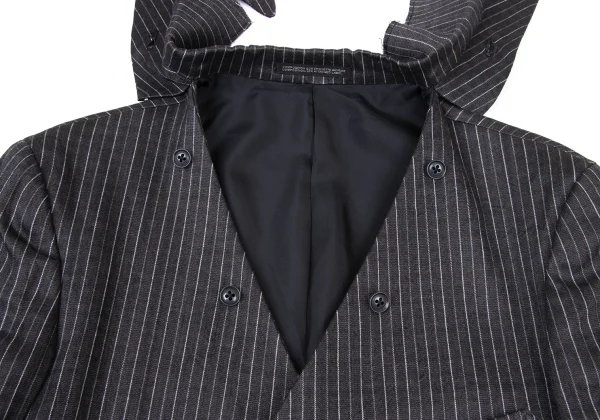 Yohji Yamamoto POUR HOMME Linen Blended Stripe Jacket K-175248_007