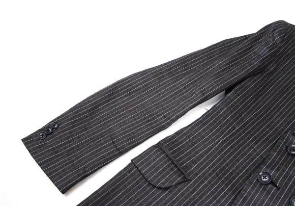 Yohji Yamamoto POUR HOMME Linen Blended Stripe Jacket K-175248_010