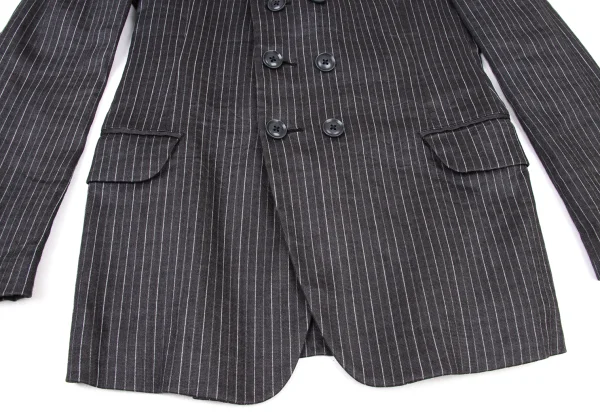 Yohji Yamamoto POUR HOMME Linen Blended Stripe Jacket K-175248_012