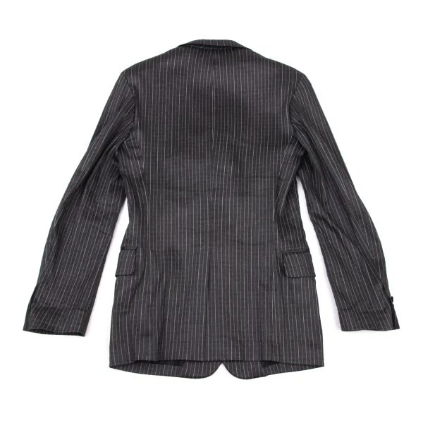 Yohji Yamamoto POUR HOMME Linen Blended Stripe Jacket K-175248_016