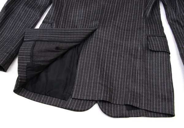 Yohji Yamamoto POUR HOMME Linen Blended Stripe Jacket K-175248_017
