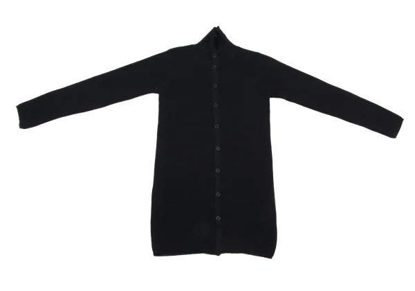 Y's Stand Collar Mesh Long Knit Cardigan K-175249_002