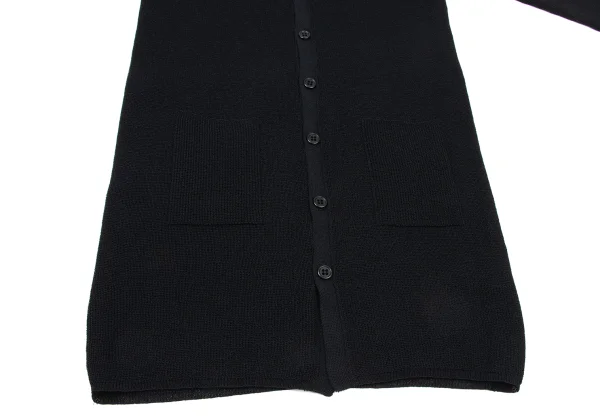 Y's Stand Collar Mesh Long Knit Cardigan K-175249_011