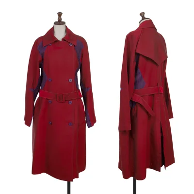 ISSEY MIYAKE Pleats Switching Coat
