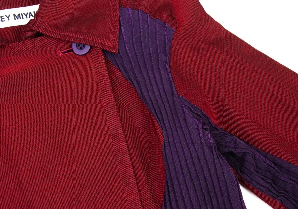 ISSEY MIYAKE Pleats Switching Coat K-175252_004