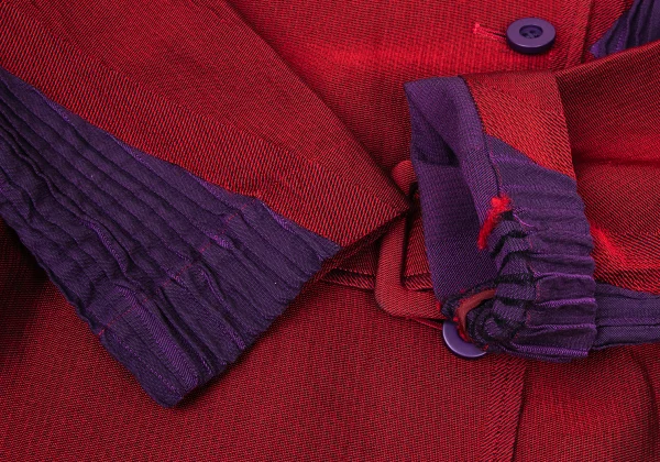 ISSEY MIYAKE Pleats Switching Coat K-175252_006