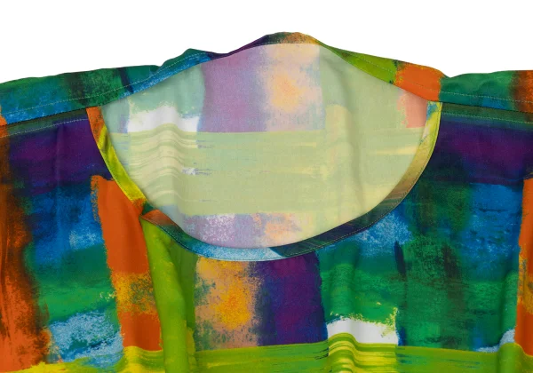 ISSEY MIYAKE Colorful Graphic Print Wrinkle Pleated Top K-175254_004