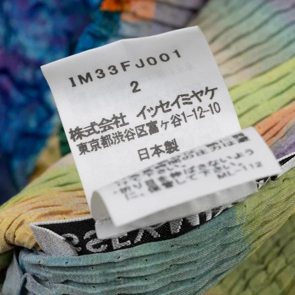 ISSEY MIYAKE Colorful Graphic Print Wrinkle Pleated Top K-175254_014