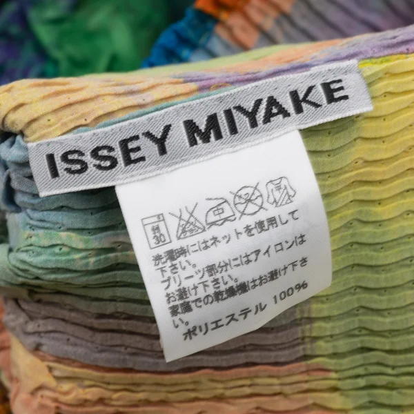 ISSEY MIYAKE Colorful Graphic Print Wrinkle Pleated Top K-175254_015