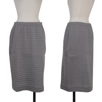 ISSEY MIYAKE Wool Blended Wave Pleats Skirt