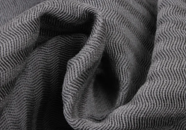 ISSEY MIYAKE Wool Blended Wave Pleats Skirt K-175256_010