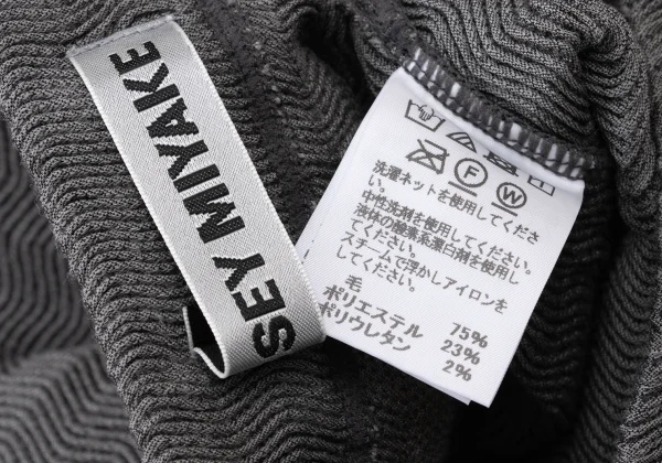 ISSEY MIYAKE Wool Blended Wave Pleats Skirt K-175256_012