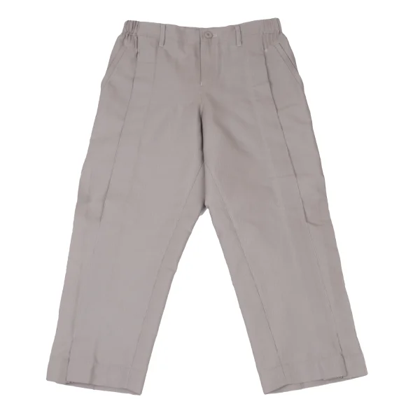 ISSEY MIYAKE Pleats Switching Tapered Pants Mocha 1 K-175257_001