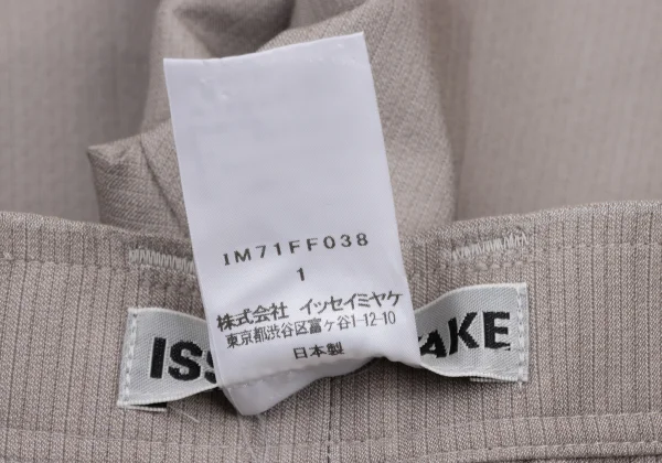 ISSEY MIYAKE Pleats Switching Tapered Pants K-175257_014