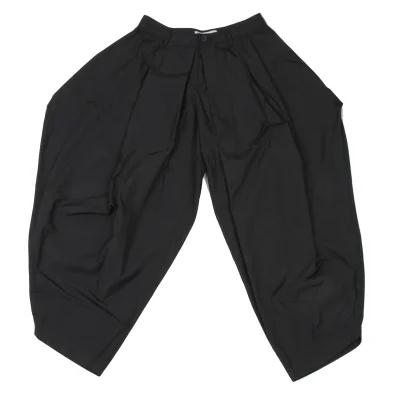 ISSEY MIYAKE Poly Tuck Design Wide Tapered Pants