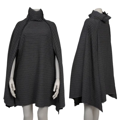 ISSEY MIYAKE A-POC INSIDE Boxy-fit Striped Weave Turtleneck Top