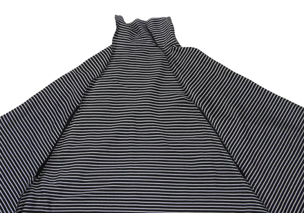 ISSEY MIYAKE A-POC INSIDE Boxy-fit Striped Weave Turtleneck Top K-175260_003