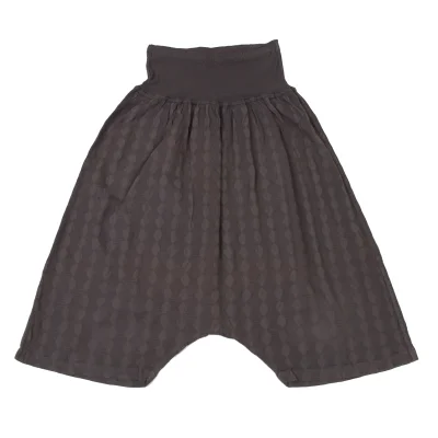 ISSEY MIYAKE me Woven Design Dropped Crotch Pants