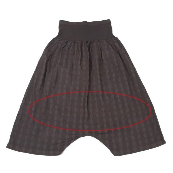 ISSEY MIYAKE me Woven Design Dropped Crotch Pants K-175262_010