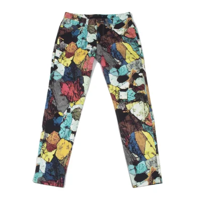 PLEATS PLEASE Graphic Print Stretch Pants