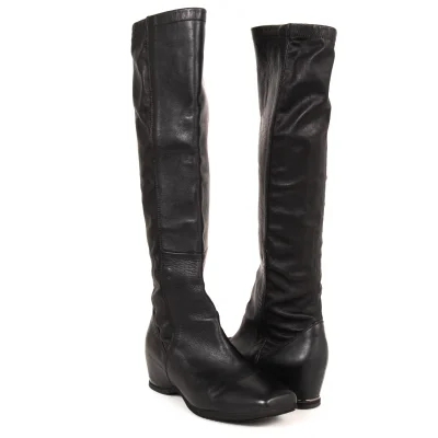 ISSEY MIYAKE Switching Leather Long Boots