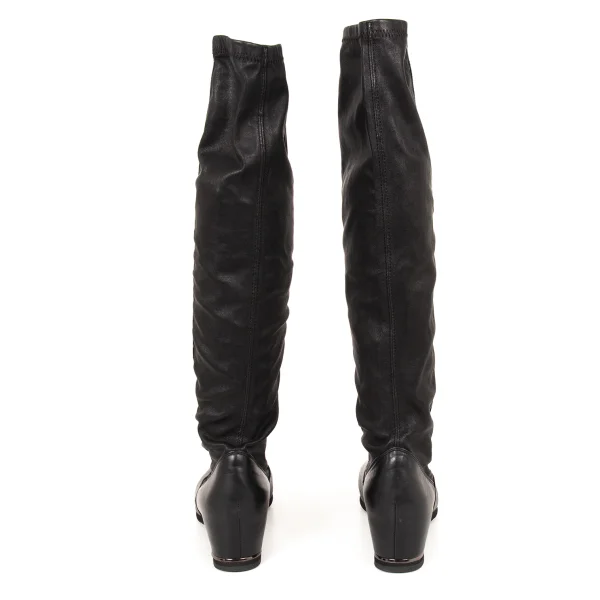 ISSEY MIYAKE Switching Leather Long Boots K-175266_004