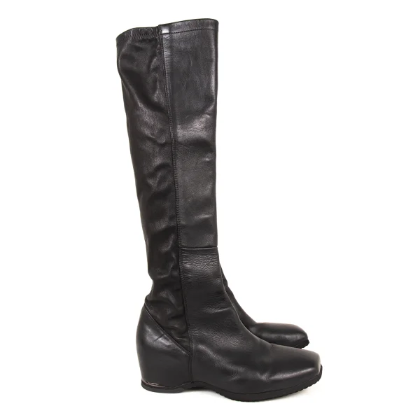 ISSEY MIYAKE Switching Leather Long Boots K-175266_005