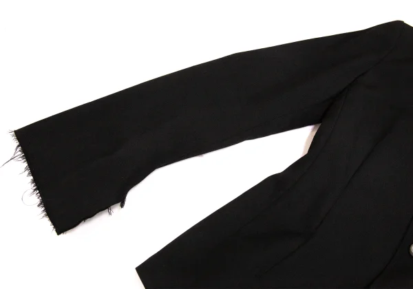 Yohji Yamamoto NOIR Wool Gaba Switching Collar Jacket K-175268_006