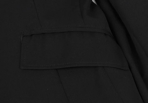 Yohji Yamamoto NOIR Wool Gaba Switching Collar Jacket K-175268_010