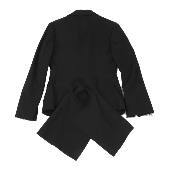 Yohji Yamamoto NOIR Wool Gaba Switching Collar Jacket K-175268_012