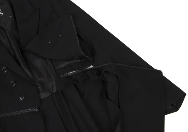 Y's Wool Gaba Zip Design Long Spencer Jacket K-175269_006