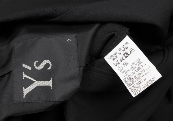 Y's Wool Gaba Zip Design Long Spencer Jacket K-175269_016