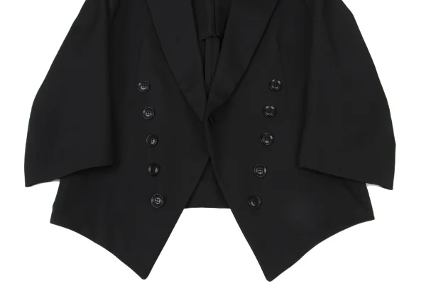 Y's Wool Gabardine Button Detail Spencer Jacket K-175270_007