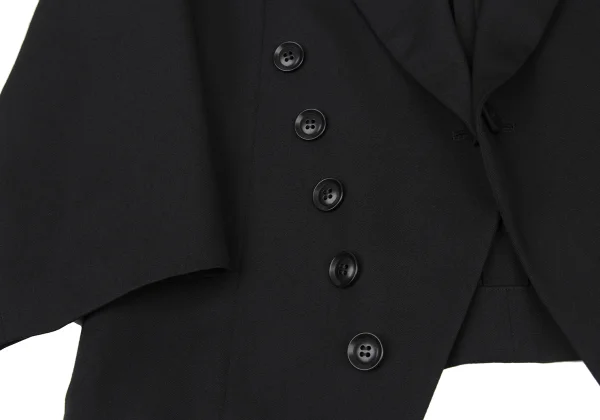 Y's Wool Gabardine Button Detail Spencer Jacket K-175270_008