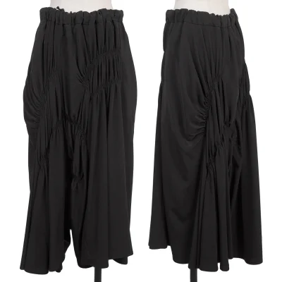 Y's.... Gathered Design Wide Cropped Pants
