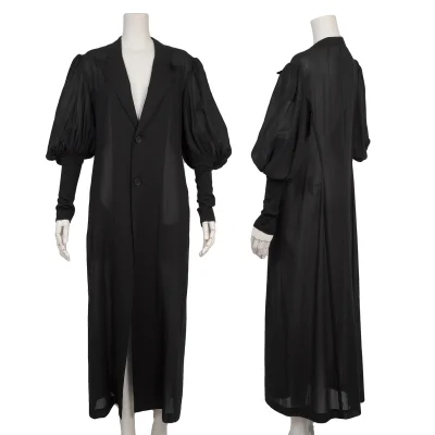 Yohji Yamamoto collections Arm Covers Sheer Cotton Balloon Sleeve Coat 
