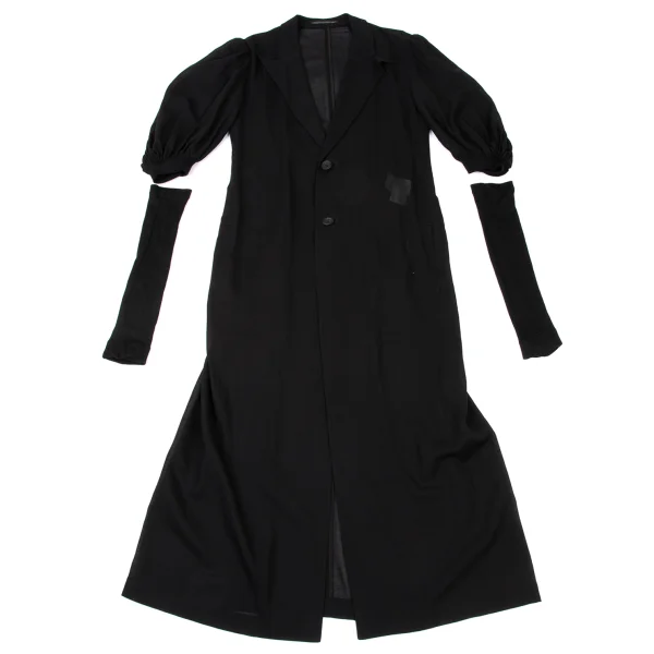 Yohji Yamamoto collections Arm Covers Sheer Cotton Balloon Sleeve Coat  K-175272_002