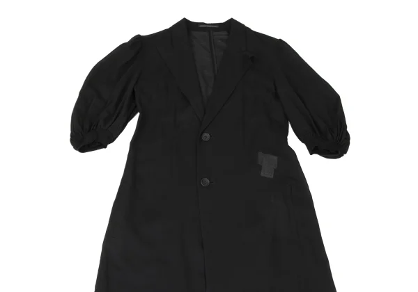 Yohji Yamamoto collections Arm Covers Sheer Cotton Balloon Sleeve Coat  K-175272_003