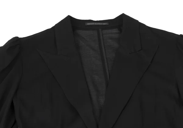 Yohji Yamamoto collections Arm Covers Sheer Cotton Balloon Sleeve Coat  K-175272_004
