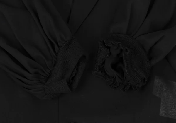 Yohji Yamamoto collections Arm Covers Sheer Cotton Balloon Sleeve Coat  K-175272_006