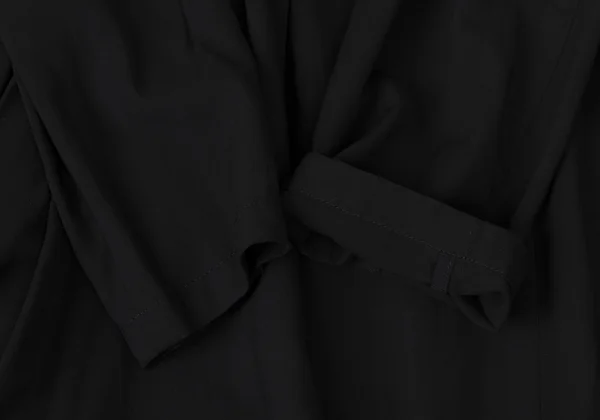 Yohji Yamamoto collections Side Layered Tuck Asymmetrical Long Jacket K-175273_006