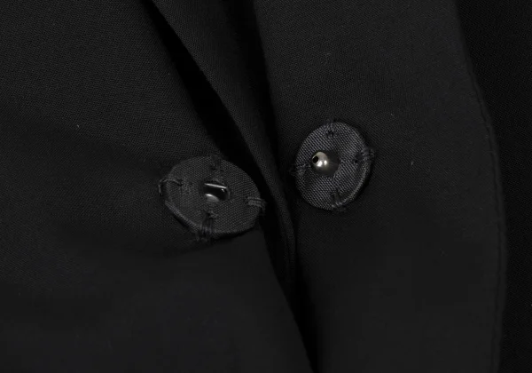 Yohji Yamamoto collections Side Layered Tuck Asymmetrical Long Jacket K-175273_010