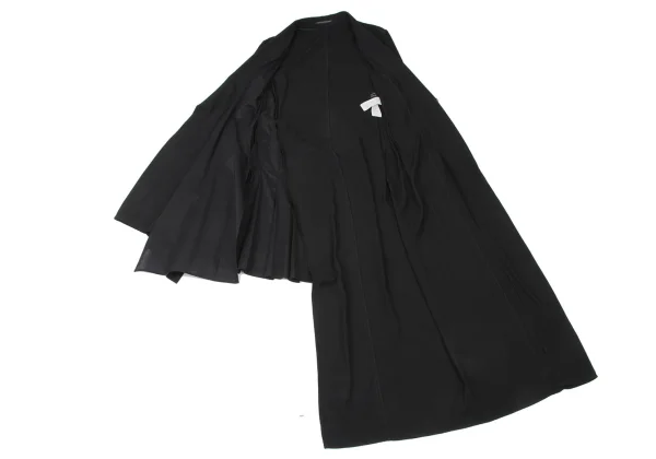 Yohji Yamamoto collections Side Layered Tuck Asymmetrical Long Jacket K-175273_012