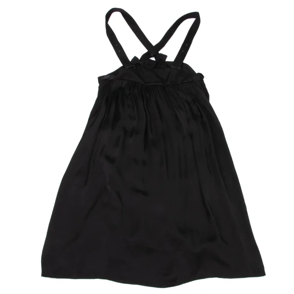 Ground Y BEYOND BORDERS Garment Dyed Cupro Suspender Skirt K-175275_002