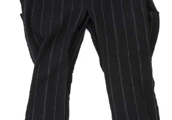 LIMI feu Cotton Blend Belted Slits Long Striped Coat  K-175276_013