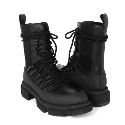 Y's×both 50th Anniversary Side Gore Lece Up Leather Boots